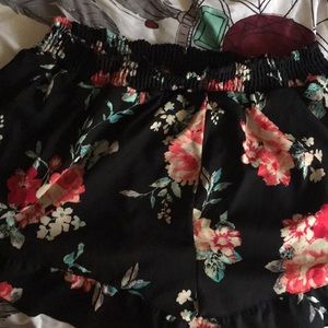 Floral dress shorts